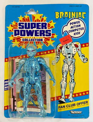 Kenner Super Powers Brainiac MOC 23 Back Unpunched Sealed 1985