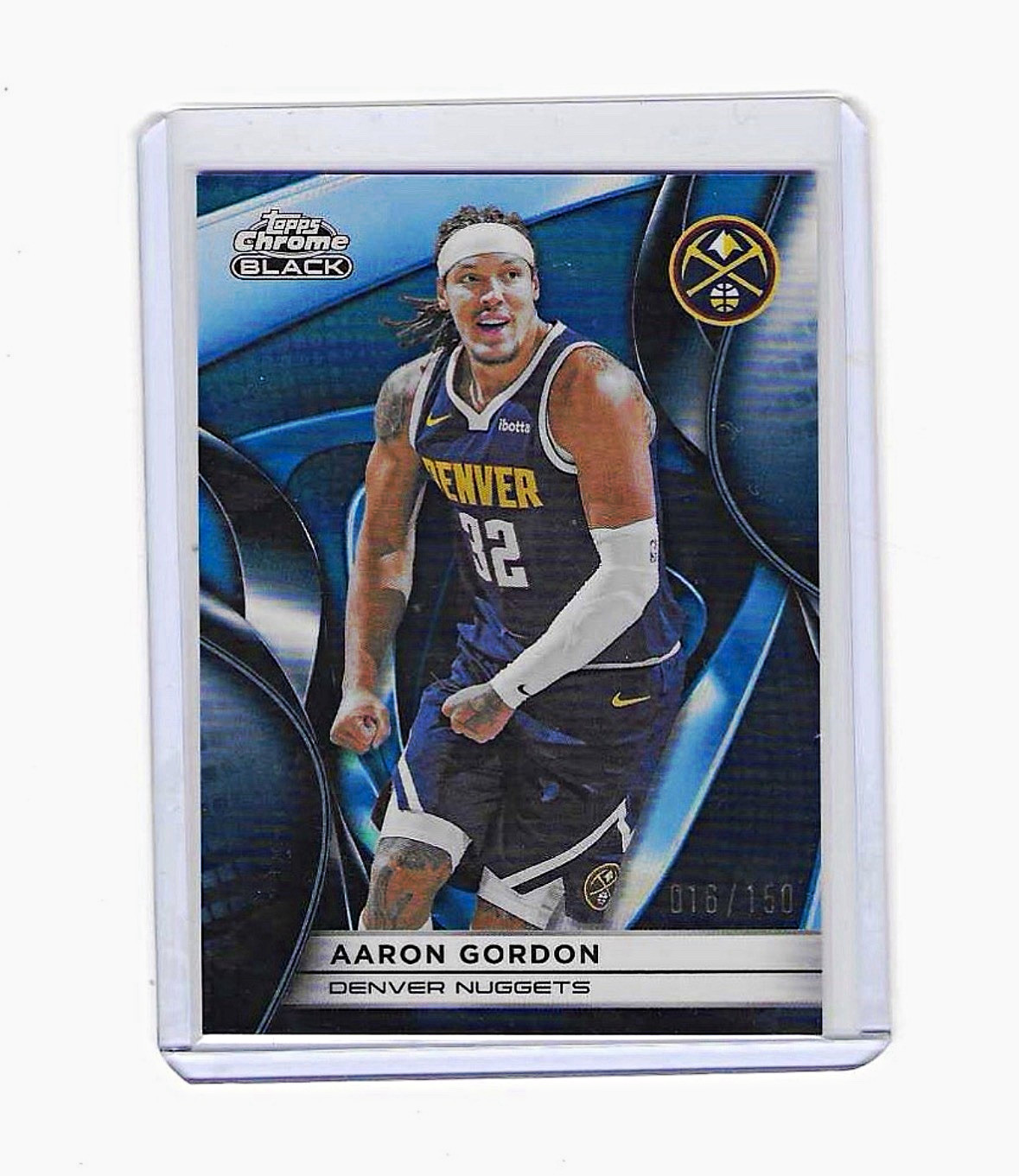 Topps Chrome Black 2025-26 Blue Aaron Gordon Denver Nuggets #21 Serial 016/150