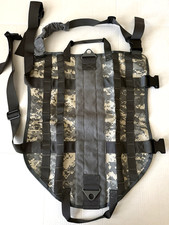 Tactical / Service Dog Harness Camo No Pull MOLLE Military Training Vest Sz XL