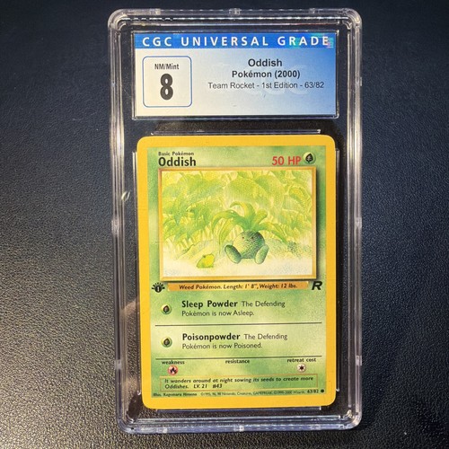 Oddish (1st Edition) graded CGC 8 for sale on eBay