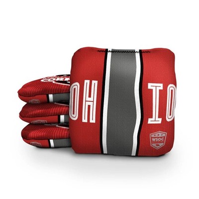 Cornhole Bags Set Skips Garage Ohio State Red WSOC Regulation Rapter 5.5