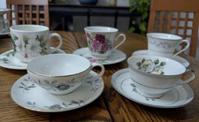 TEA CUPS/SAUCERS - All are MATCHED - Deluxe S...