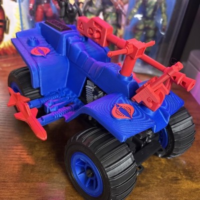 Custom Cobra Ferret Attack ATV w/ Gunner   6  Scale Diorama Vehicle   Rare