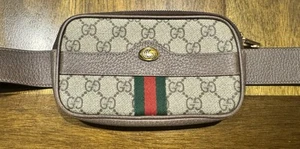 Sac ceinture GUCCI GG Ophidia toile enduite marron 519308