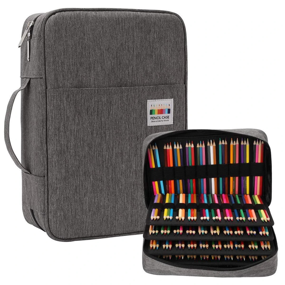 304 Slots Colored Pencil Case Large Capacity Storage Bag For Artist Painter Mult