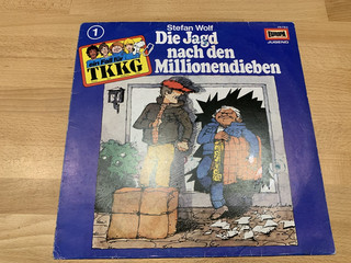 Hörspiel LP Vinyl Platte TKKG (1) Die Jagd nach den Millionendieben 115718.3