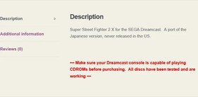 Super Street Fighter II 2 X Grand Master Sega Dreamcast FishyFace Games *SEALED*