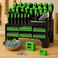 118x Magnetic Screwdriver Set Premium Industrial Cross-Head Flat Heads Precision