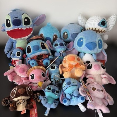 Disney Stitch Plüschtiere Lot Konvolut seltene Designs verschiedene Zustände