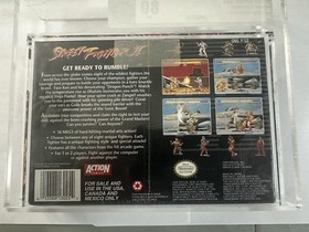 Street Fighter II 2 Super Nintendo SNES New Sealed GRADED VGA 8.0 NM