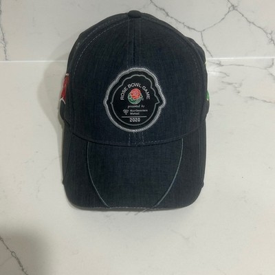 2020 Rose Bowl Game Oregon Ducks vs Wisconsin Badgers Adjustable Hat Gray Cap