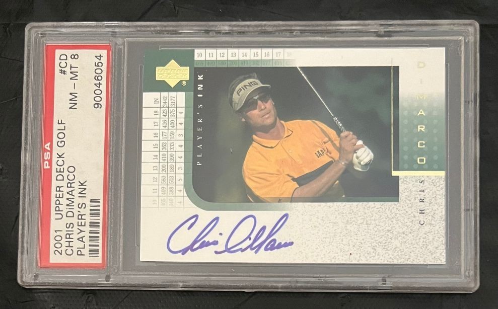 2001 Upper Deck Chris Dimarco Player's Ink Rookie  Auto Autograph #CD PSA 8