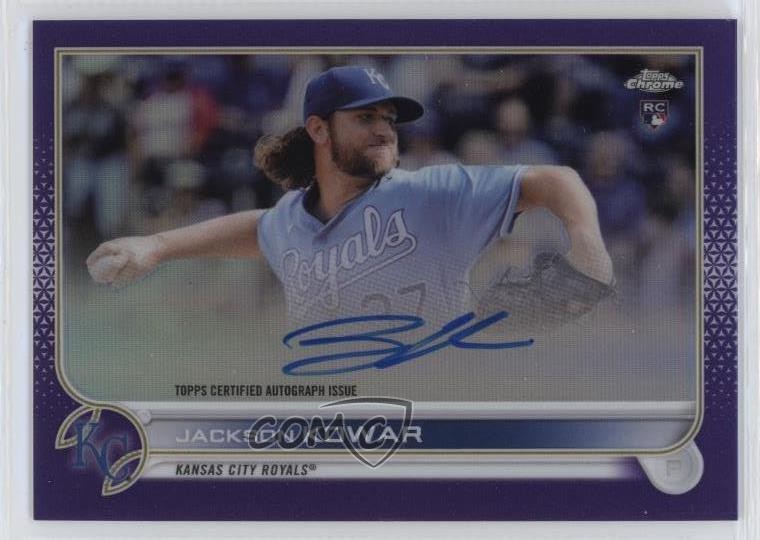 2022 Topps Chrome Rookie Purple Refractor /250 Jackson Kowar #RA-JK Auto RC 0af3