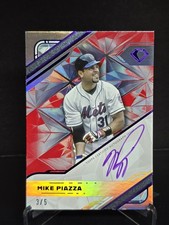2025 Topps Diamond Icons Mike Piazza #WPA-MP White Poly Purple Ink 3/5 Bookend