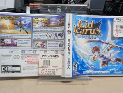 Nintendo 3DS - CASE & MANUAL ONLY, NO GAME - Kid Icarus Uprising
