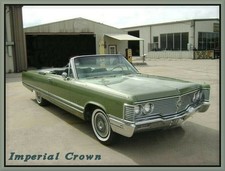 1968 Chrysler Imperial Crown Convertible Toolbox - Refrigerator Magnet 42 Mil