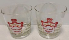 Smirnoff Vodka Lowball Sip Glass Red White Logo Motiff