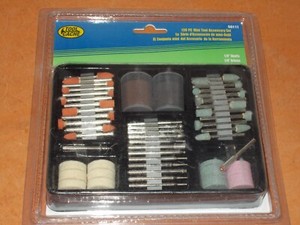 TOOL CACHE 130 PC. MINI TOOL ACCESSORY SET 56111 ROTARY TOOL 1/8" SHAFTS