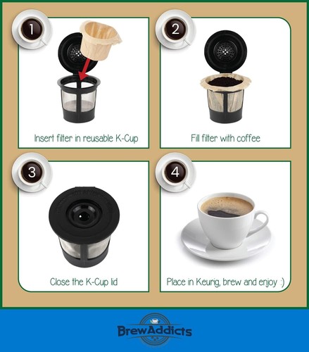 300 Papier Kaffee Einwegfilter, braun, ganz natürlich & ungebleicht für Keur... - Bild 6 von 9