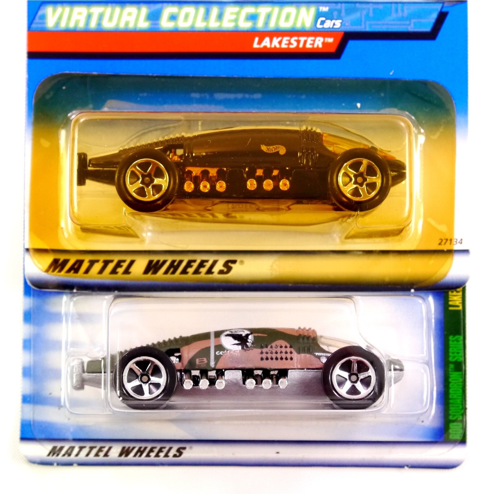 2 Hot Wheels Lot Lakester 2000 Virtual Collection 2001 Rod Squadron 27134 50101