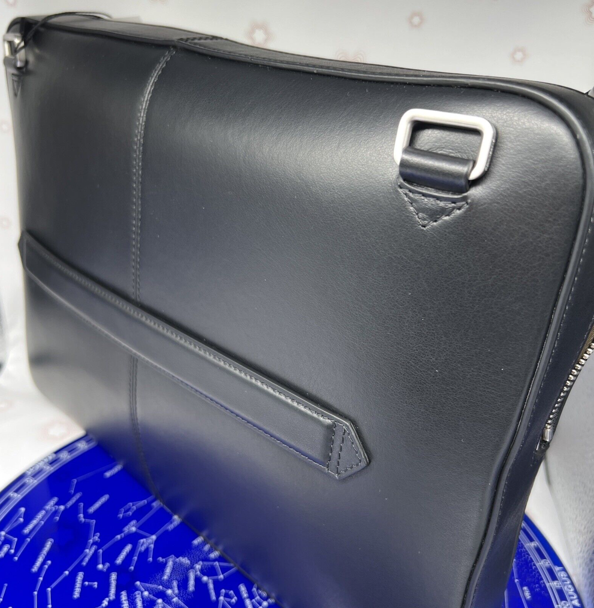 $1110 MSRP Montblanc Meisterstuck Urban Laptop Case Black 124079