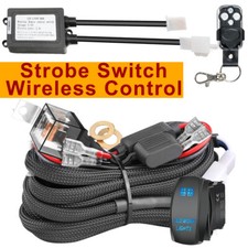 Led Light Bar Blue Laser Rocker Switch Wiring Harness Kitwireless Remote Strobe