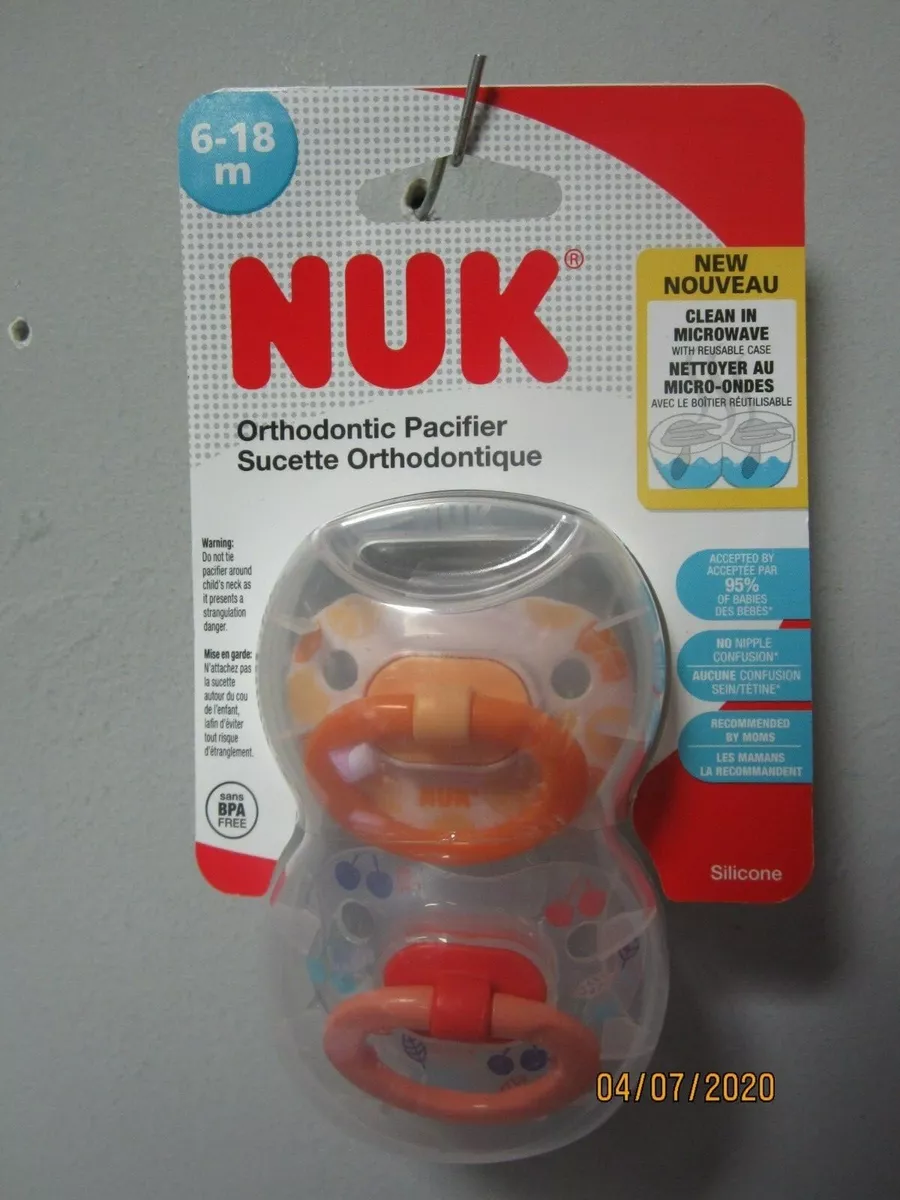 NUK - Lot de 2 sucettes en silicone Space 6-18M