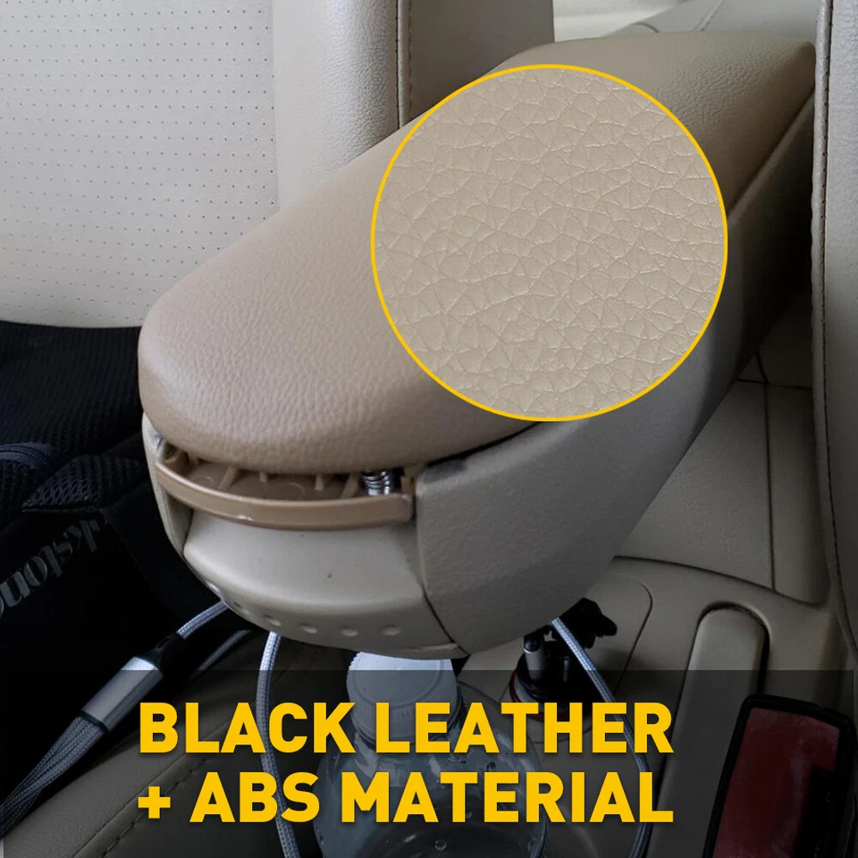 Para Volkswagen Passat 1999-2005 Consola Central Apoyabrazos Cubierta Tapa Cuero Beige Foto 4 de 4