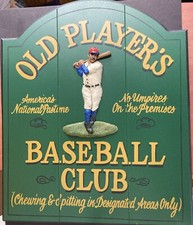 HEAVY WOODEN REPRODUCTION SIGN OF THE 
