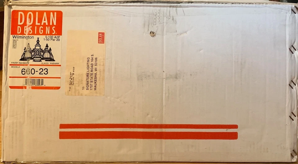 Dolan Designs Wilmington 5 Light Chandelier Model 660-23 Sandstone/Alabaster - Image 4 of 4