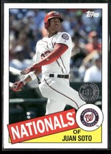 2020 Topps Update #85TB-46 Juan Soto 1985 Topps Baseball 35th Anniversary