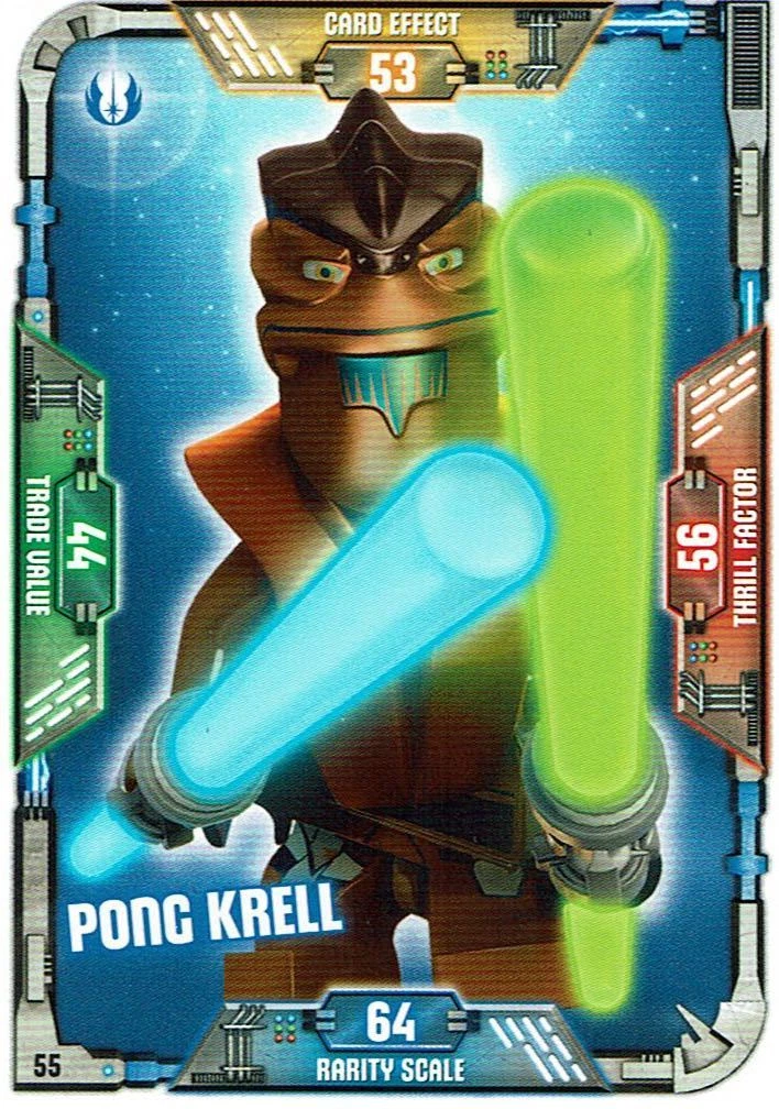 LEGO Star Wars Series 1 Trading Cards Card 55 Pong Krell