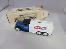 VINTAGE 1930 DIAMOND T   FUEL TANKER  TRUCK  W/ BOX  ERTL BANK ATLANTIC M-85
