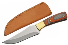 Rite Edge Cardinal Hunter Fixed Knife 4.25" Steel Full Blade Pakkawood Handle