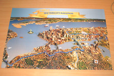New York City Marathon Affiche " Skyline " Original Nyc Wtc Neuf Mint Rare