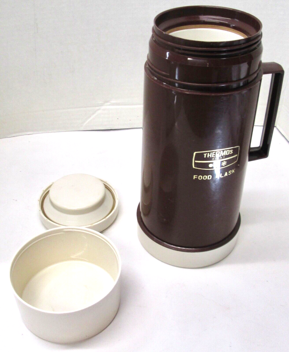18⚜️ Ancienne Thermos Brand Food Flask Vintage Hauteur 19 Cm