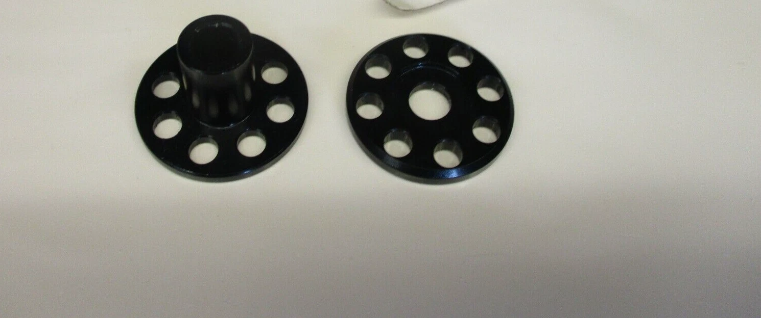 Honda CR125 2006 DOCWOB black alloy exhaust pipe top hat washers fitting kit