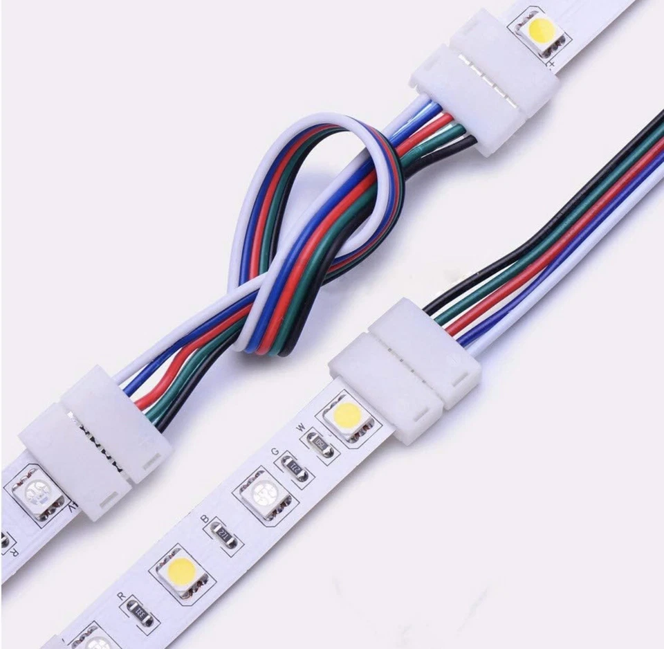 LED Connector, LED Strip Connector for RGBW 5Pins 10mm 10 Pack Wide - A0032 - Image 3 of 4