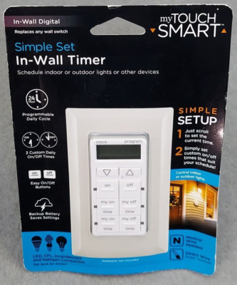 MyTouch Smart Simple Setup In-Wall Digital Timer Model# 26893 NEW & SEALED