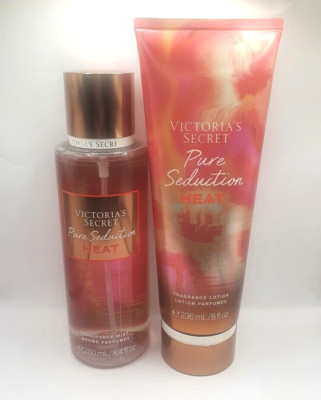 VICTORIA'S SECRET PURE SEDUCTION HEAT BODY MIST & LOTION (SET OF 2)