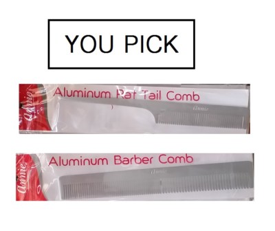 Annie Aluminum Rat Tail Comb #320 / Barber Comb #323 ( YOU PICK !! )