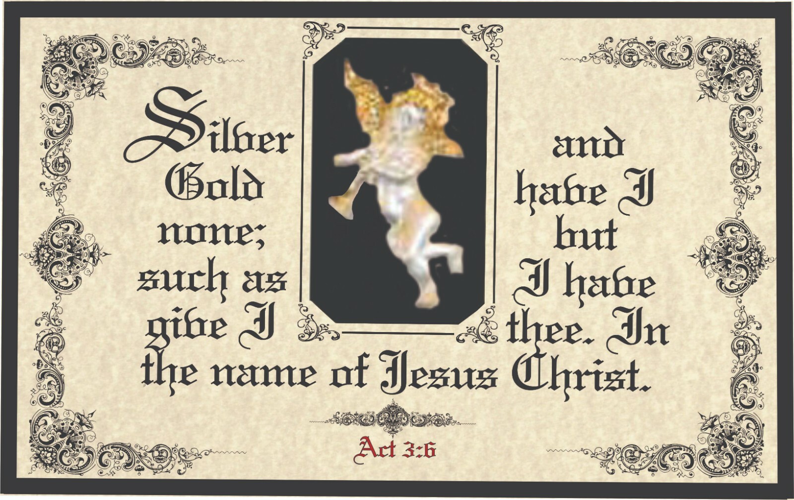 Bible,Verse,Scripture,Framed,Plaques"SILVER AND GOLD HAVE I NONE