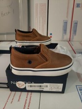 Nautica Kid's Slip-On Casual Shoe Sneaker-Youth Akeley TAN toddler size 6 00s 
