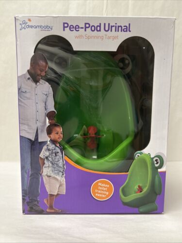 Dreambaby Frog Pee-Pod Urinal w/Spinning Target Kid/Toddler Toilet Training 18m+