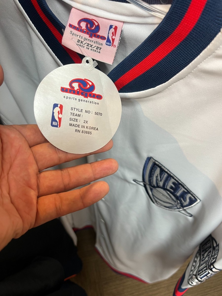 Unique Sports Generation Vintage NBA New Jersey Nets Size