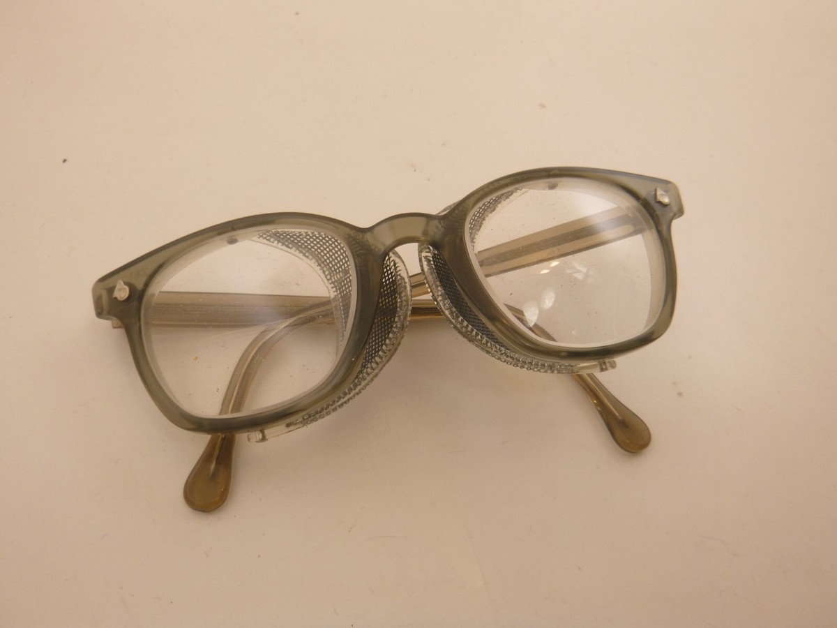 Vintage AO American Optical Flexi Fit 6M Z87 Safety Glasses w 