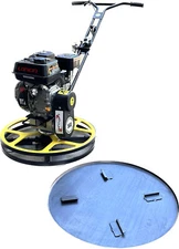 24" Power Trowel Concrete Cement Surface Finisher 6.5HP Egnine Metal Smooth Pan