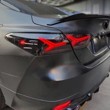 Smoked LED Tail Lights For Toyota Camry 2018-2024 Rear Lamps Assembly Sequential