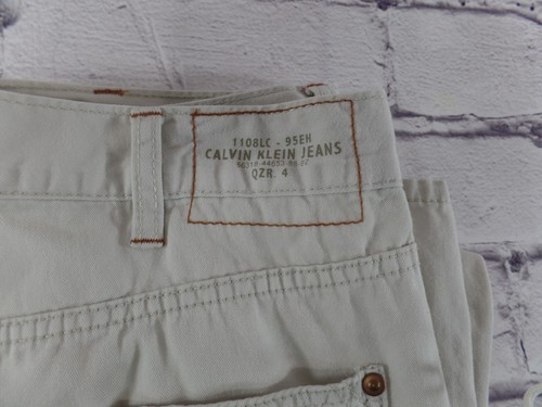 Calvin Klein Denim Jeans Mens 38x30 Beige - Picture 2 of 9