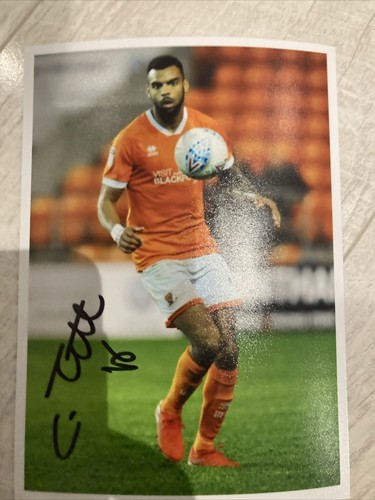Curtis Tilt Blackpool Hand Signed 7x5 bordered photo Autograph